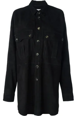 FAITH CONNEXION Chamarra estilo camisa de piel