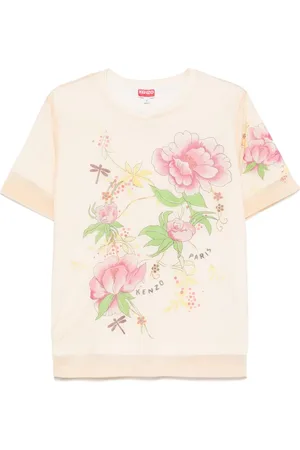 Kenzo Playera Peonies
