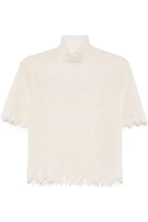 Alexander McQueen Blusa con encaje