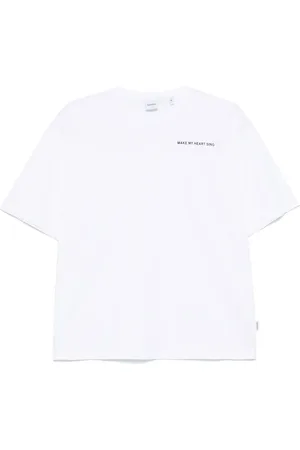 Aspesi Playera con eslogan estampado