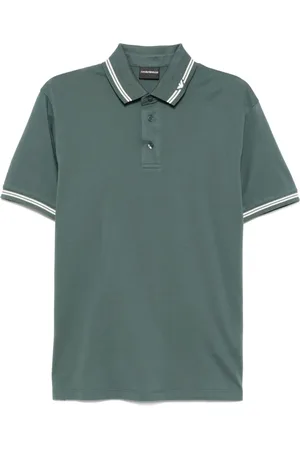 Emporio Armani Playera tipo polo de piqué