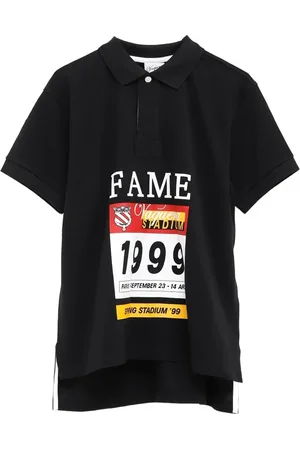 Vaquera Playera tipo polo con estampado gráfico