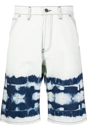 Msgm Pantalones vaqueros cortos con estampado abstracto