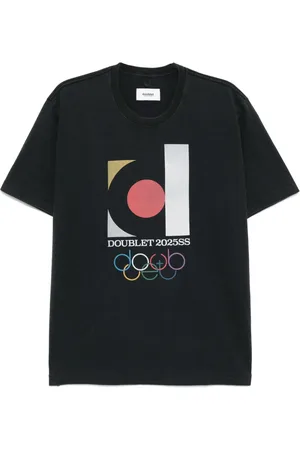 DOUBLET Playera con estampado gráfico