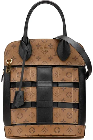 LOUIS VUITTON Bolsa satchel Monogram Reverse Tressage Tote MM 2017