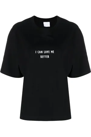 ..,MERCI Playera con eslogan estampado