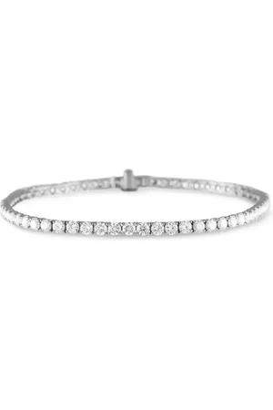 LB Exclusive 14kt white gold diamond tennis bracelet