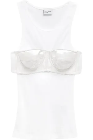 Vaquera Camiseta con detalle de brasier