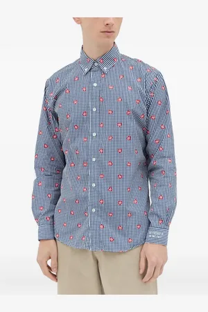 HUMAN MADE Heart gingham-pattern shirt