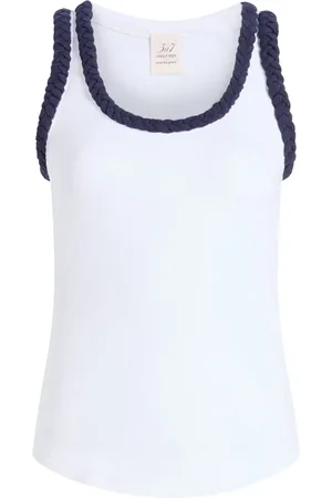 Cinq A Sept Camiseta con diseño trenzado