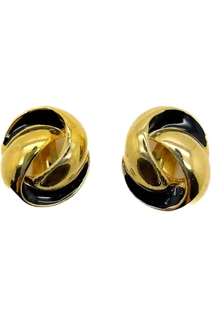 JENNIFER GIBSON JEWELLERY Aretes con detalle de nudo 1980
