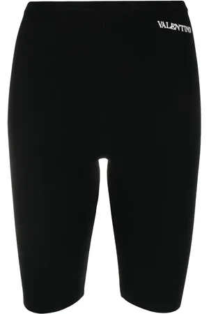VALENTINO GARAVANI Shorts de ciclismo con logo bordado