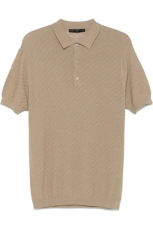 LOW BRAND Playera tipo polo entretejida