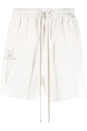 Rick Owens Shorts deportivos con logo bordado