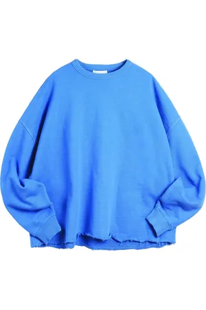 YMC Sudadera con bordes sin rematar
