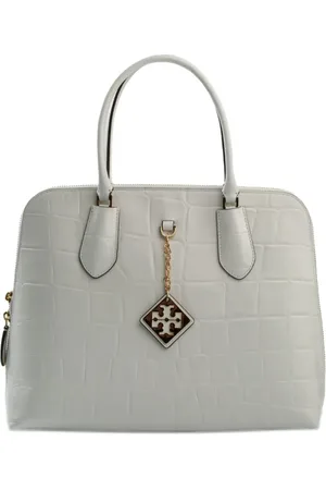 Tory Burch Swing crocodile-embossed tote bag