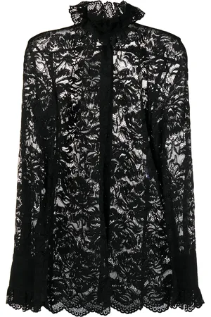 Paco rabanne Blusa semitraslúcida de encaje