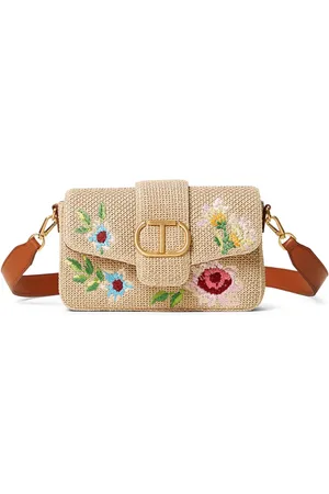 Twin-Set Bolsa de hombro con bordado floral