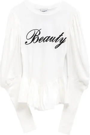 Vaquera Top con estampado de belleza