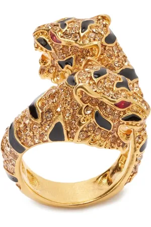 Roberto Cavalli Anillo con motivo de tigre