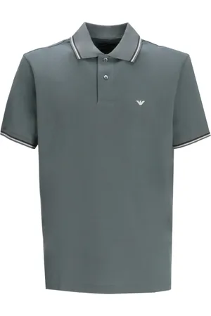Emporio Armani Playera tipo polo con cuello en contraste