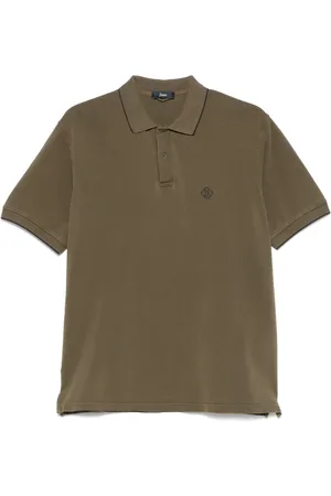 HERNO Playera tipo polo con logo bordado