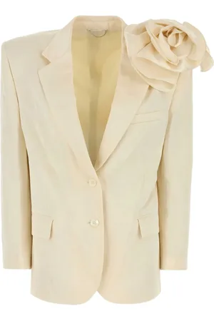 MAGDA BUTRYM Blazer estructurado con detalle floral