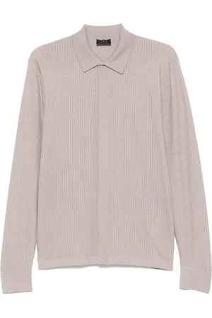 BRIONI Camisa tejida de canalé