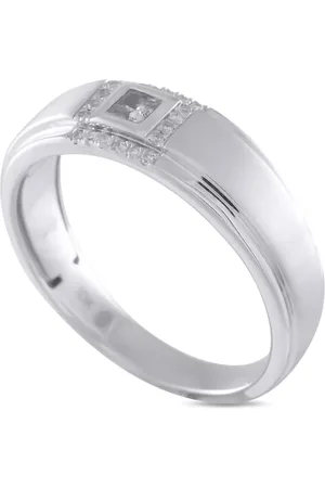 LB Exclusive Anillo en oro blanco de 10kt con diamante de archivo