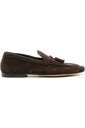 Officine creative Mocasines de gamuza con detalle de borlas