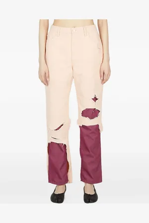 RAF SIMONS Layered cotton jeans