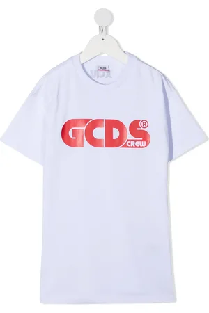 GCDS Vestido estilo playera con logo