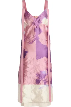 Erdem Slip dress con estampado floral
