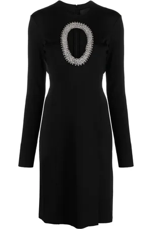 Givenchy Vestido midi con detalles de cristal