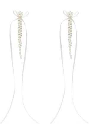Simone Rocha Aretes con detalle de moño