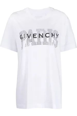 Givenchy Playera con logo estampado y detalles de strass