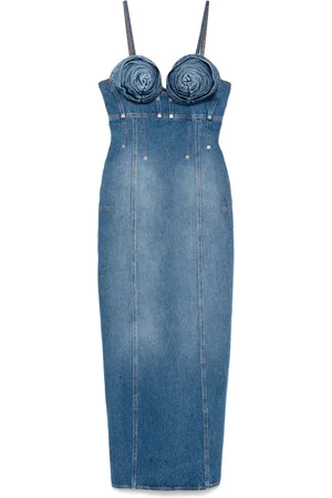 Jean Paul Gaultier Vestido de mezclilla largo