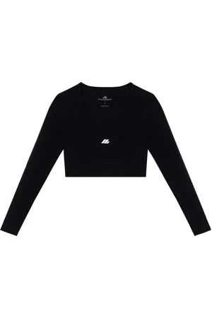 Balenciaga Top corto con logo