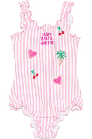 MC2 SAINT BARTH Traje de baño con rayas estampadas