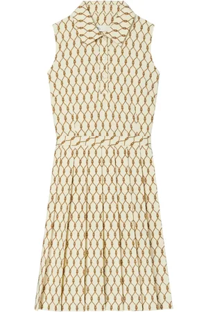 Tory Burch Vestido corto con diseño plisado