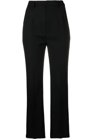 Saint Laurent Pantalones de vestir con tiro alto
