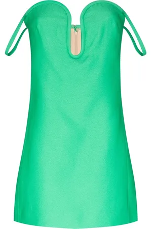 VALENTINO GARAVANI Vestido tipo bustier con hombros descubiertos