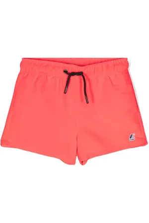 K-Way Shorts de playa con cordones y logo estampado