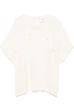 NUDE Blusa con detalle de volantes