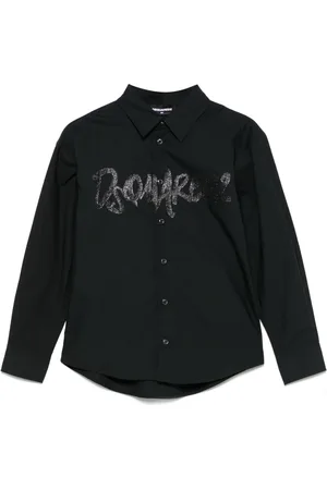 Dsquared2 Playera con logo de glitter