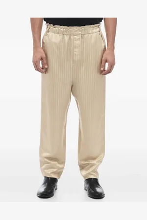 Saint Laurent Pantalones con motivo de rayas diplomáticas