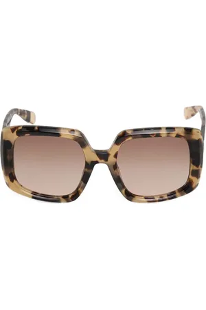 Furla Lentes de sol con armazón estilo carey