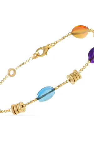 Bvlgari 18K yellow gold B.zero1 multi-stone bracelet