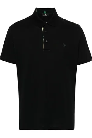 Etro Playera tipo polo con bordado Pegaso