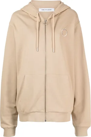 Trussardi Hoodie con monograma bordado